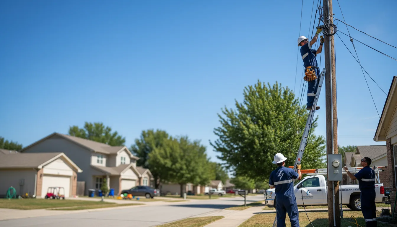 Residential electrician providing installation services in Mingo, IA